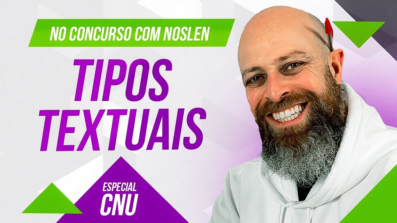 Thumbnail: CNU | Tipos Textuais #concurso #concursopublico