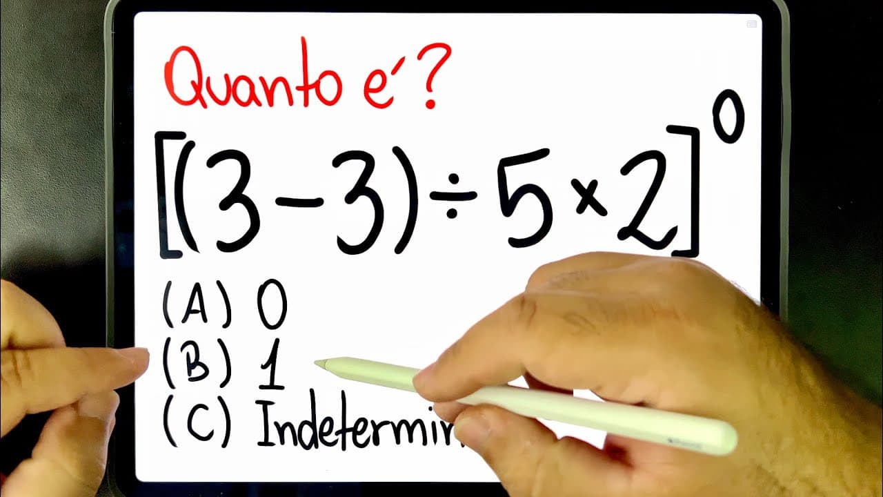 Thumbnail: 🔥 Você VAI ERRAR essa expressão numérica, COM CERTEZA! Você consegue resolver?
