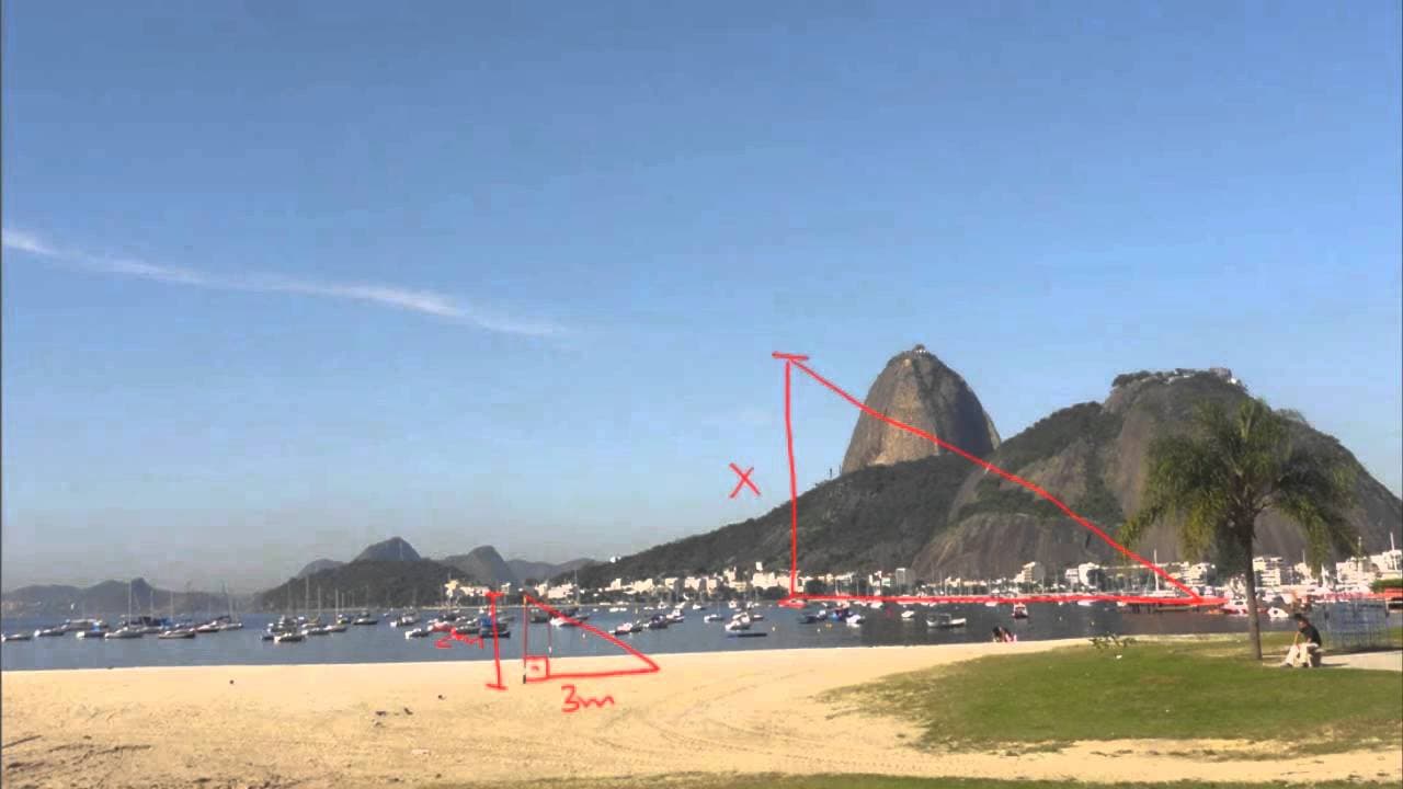 Thumbnail: SEMELHANÇA DE TRIÂNGULOS E ALTURA DO PÃO DE AÇÚCAR | Matemática Rio