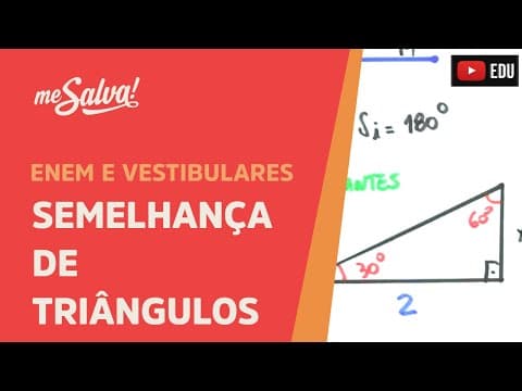 Thumbnail da aula: Me Salva! TRG26 - Trigonometria - Semelhança de triângulos em trigonometria