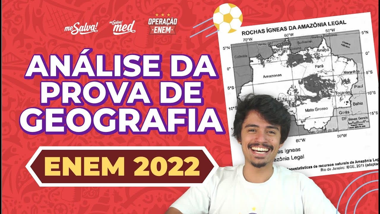 Thumbnail: Análise da prova de Geografia no ENEM 2022 | GABARITO | Me Salva! ENEM 2022 #mesalvanoenem