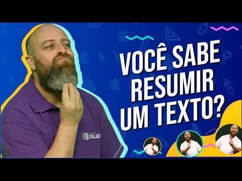 Thumbnail da aula: RESUMO, como fazer?  [Prof. Noslen]