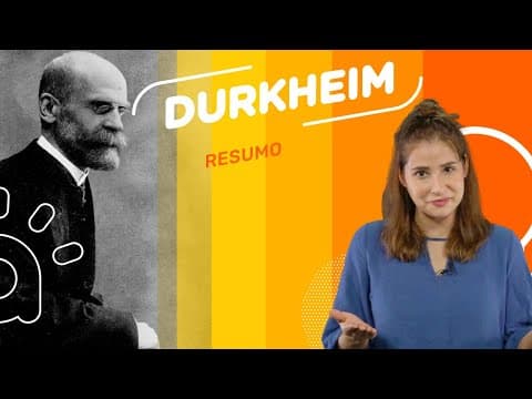 Thumbnail da aula: Émile Durkheim I Resumo