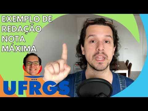 Thumbnail da aula: UFRGS - Análise de redação nota máxima! | Redaçandro