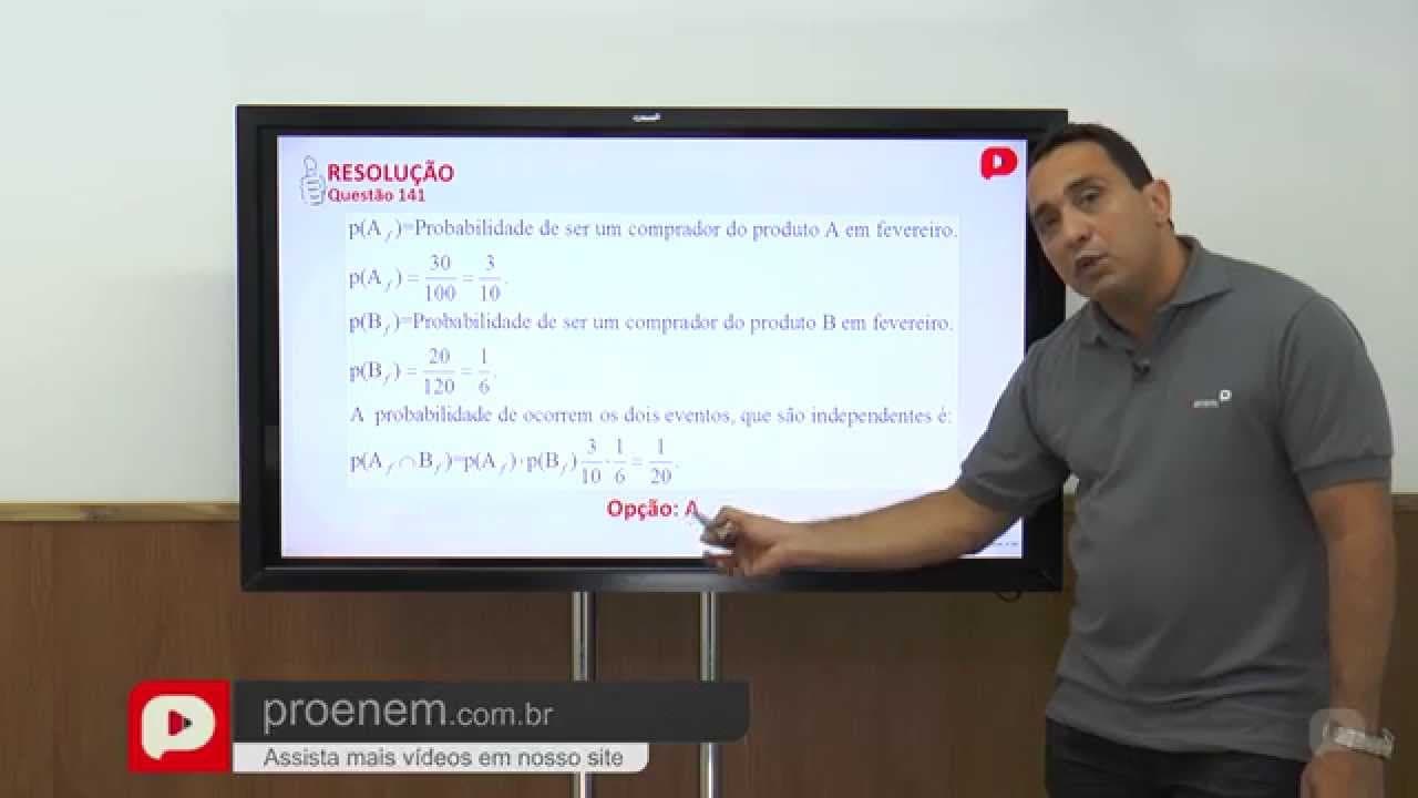 Thumbnail: Q.141-ENEM 2013-Matemática e suas tecnologias (Amarela)