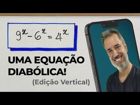 Thumbnail da aula: Uma Equação Exponencial DIABÓLICA! 😈🔥 [Vertical]