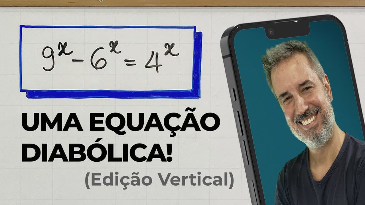 Thumbnail: Uma Equação Exponencial DIABÓLICA! 😈🔥 [Vertical]