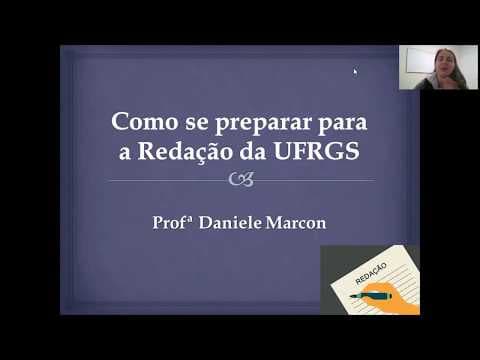 Thumbnail da aula: REDAÇÃO DA UFRGS | Estrutura, correção e prática