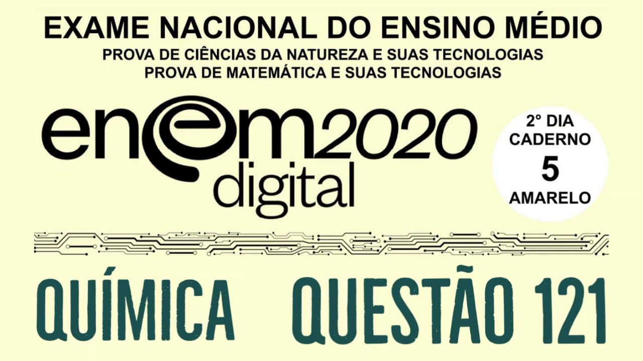Thumbnail: Enem 2020 | Prova Digital | Questão 121