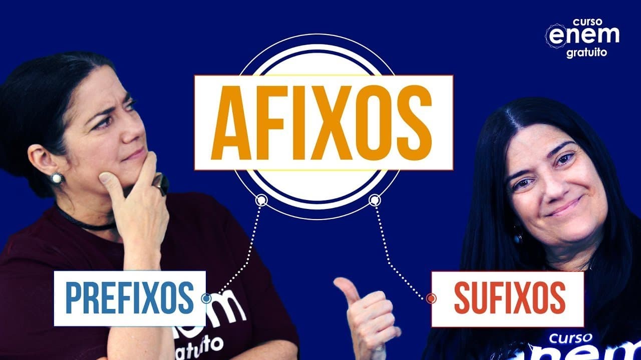 Thumbnail: AFIXOS (PREFIXOS E SUFIXOS) | Resumo de Português para o Enem