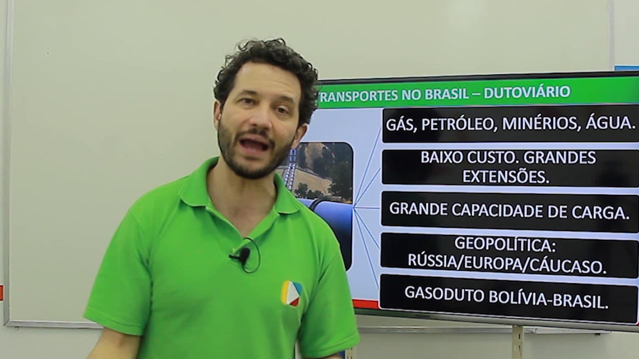 Thumbnail: Geografia - Transporte Dutoviário