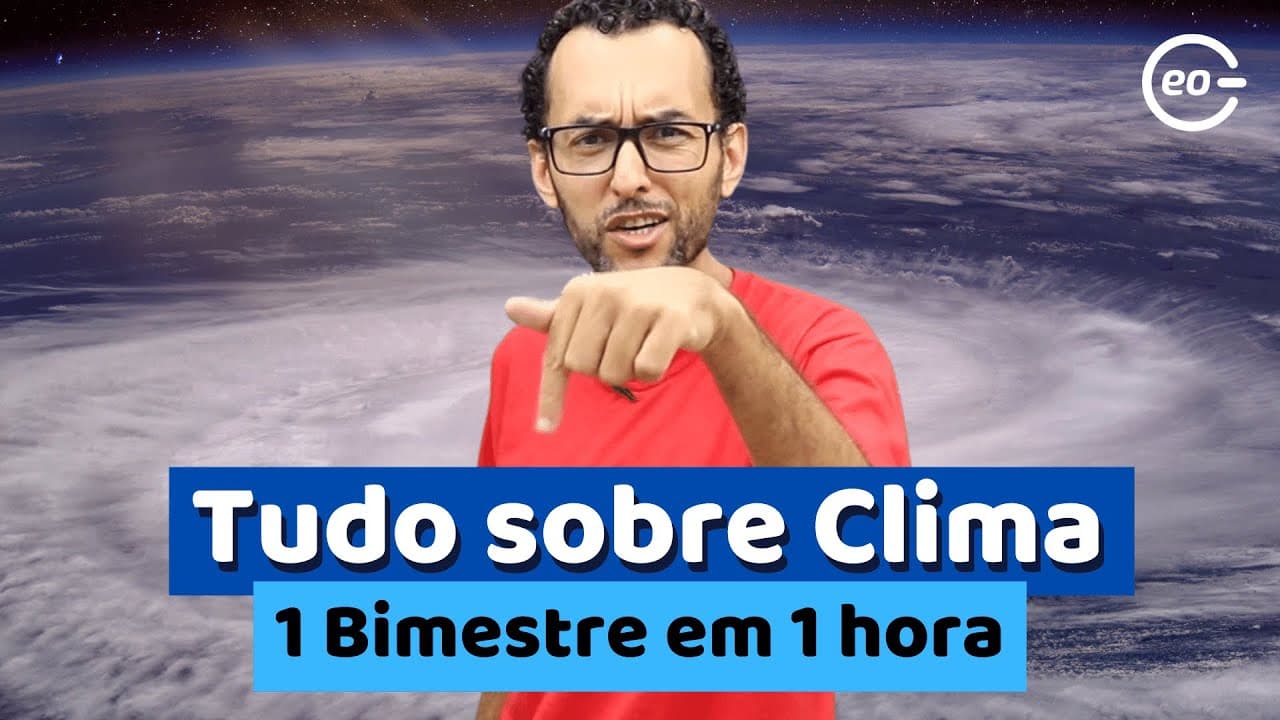 Thumbnail: Tudo sobre Clima | Aula completa | Todos os principais conceitos |