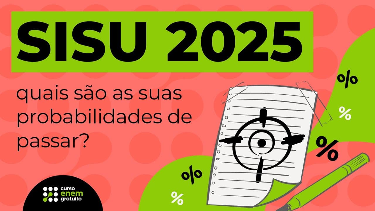 Thumbnail: SISU 2025: quais são as suas probabilidades de passar? Matemática para o Enem | Lucas Borguezan
