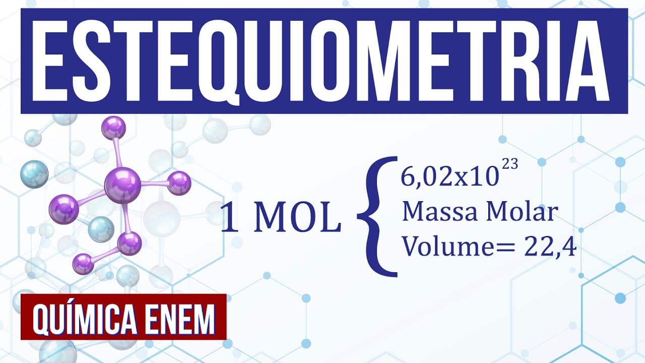 Thumbnail: CÁLCULO ESTEQUIOMÉTRICO: o que é, como fazer e exemplos | Química Enem e Vestibular. Prof Sobis