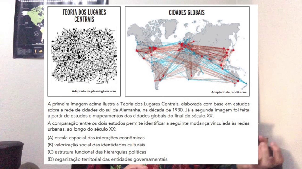 Thumbnail: UERJ 2020 Geografia 2EQ Questão 53 Bônus: Cidades Globais