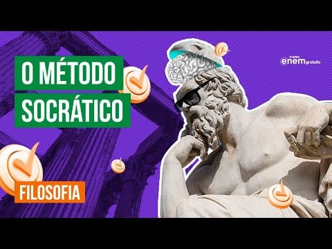 Thumbnail da aula: O MÉTODO SOCRÁTICO: maiêutica e ironia | Resumo de Filosofia  Enem | Prof. Ernani Júnior da Silva