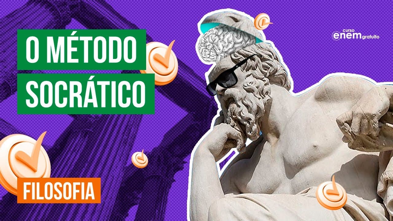 Thumbnail: O MÉTODO SOCRÁTICO: maiêutica e ironia | Resumo de Filosofia  Enem | Prof. Ernani Júnior da Silva