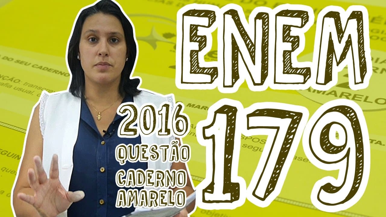 Thumbnail: ENEM - Questão 179 (Caderno Amarelo)