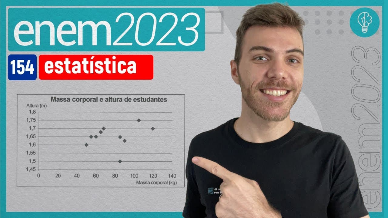 Thumbnail: ENEM 2023 - Um professor, para promover a aprendizagem dos estudantes em estatística - ESTATÍSTICA
