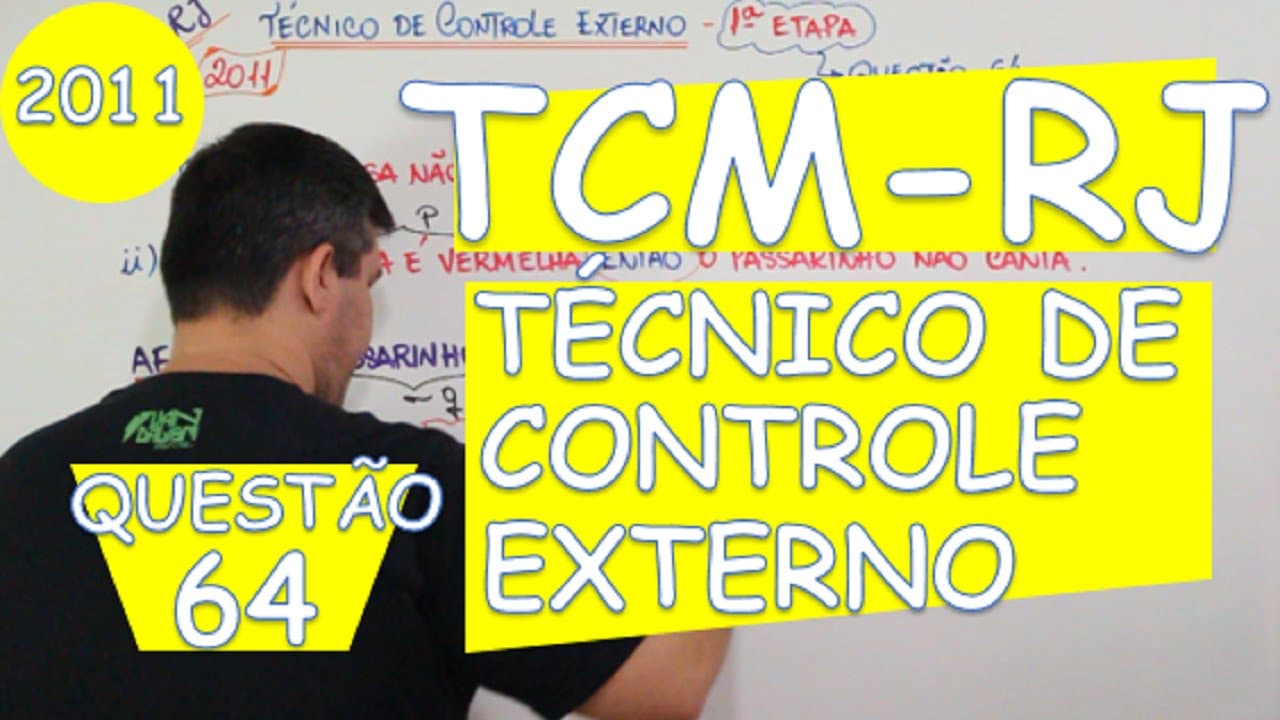 Thumbnail: LÓGICA: TCM - RJ (2011) - QUESTÃO 64