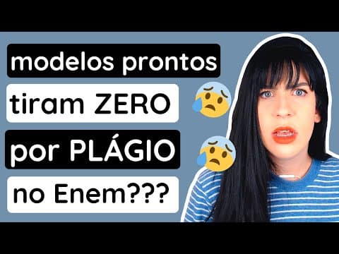 Thumbnail da aula: Se eu usar modelos, vou zerar por plágio?