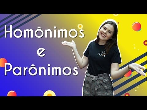 Thumbnail da aula: Homônimos e Parônimos - Brasil Escola