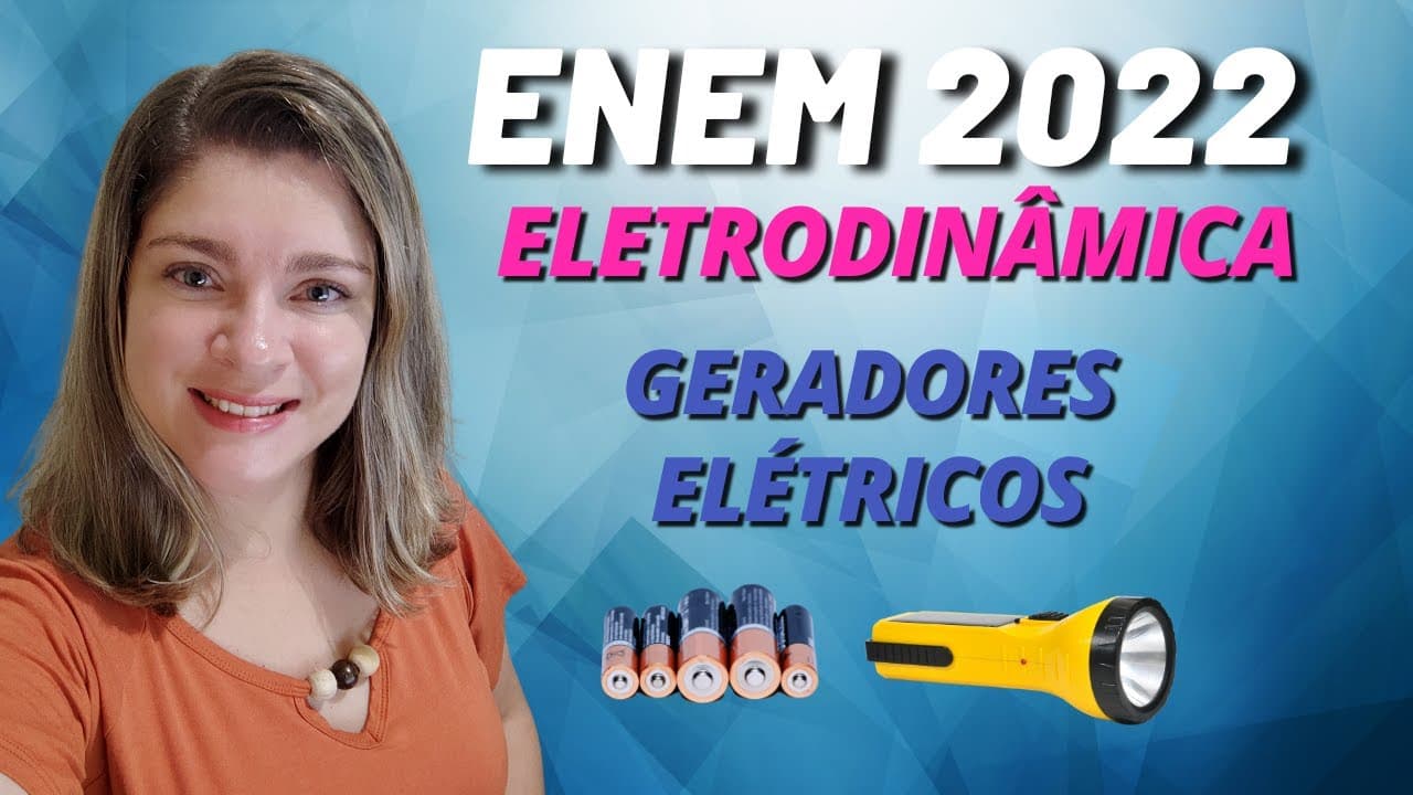 Thumbnail: Eletrodinâmica | (Enem 2022) Uma lanterna funciona com três pilhas de resistência interna igual a