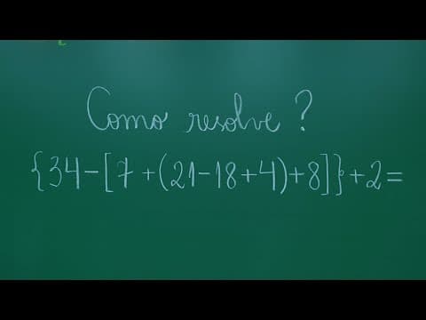 Thumbnail da aula: 💢 Expressão Numérica - Com parênteses,  colchetes e chaves  - Professora Angela Matemática
