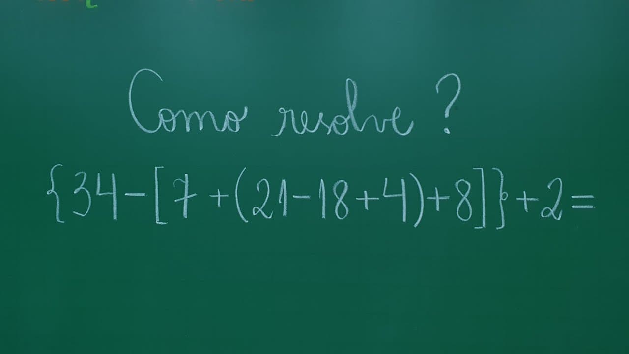 Thumbnail: 💢 Expressão Numérica - Com parênteses,  colchetes e chaves  - Professora Angela Matemática