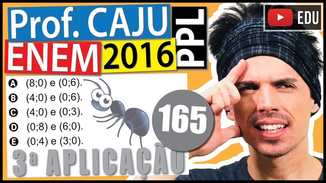 Thumbnail: [ENEM 2016 PPL] 165 📓 GEOMETRIA ANALÍTICA Observou-se que todas as formigas de um formigueiro