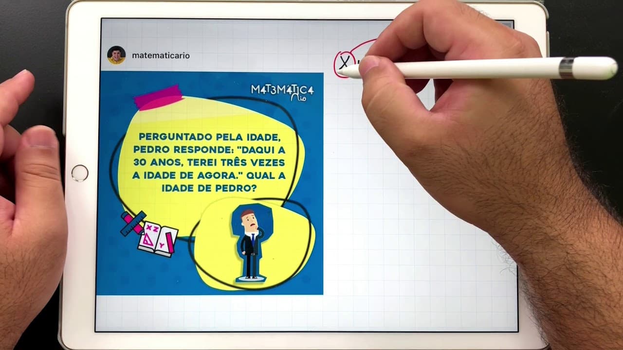 Thumbnail: Você Consegue Resolver o Desafio da Idade de Pedro?