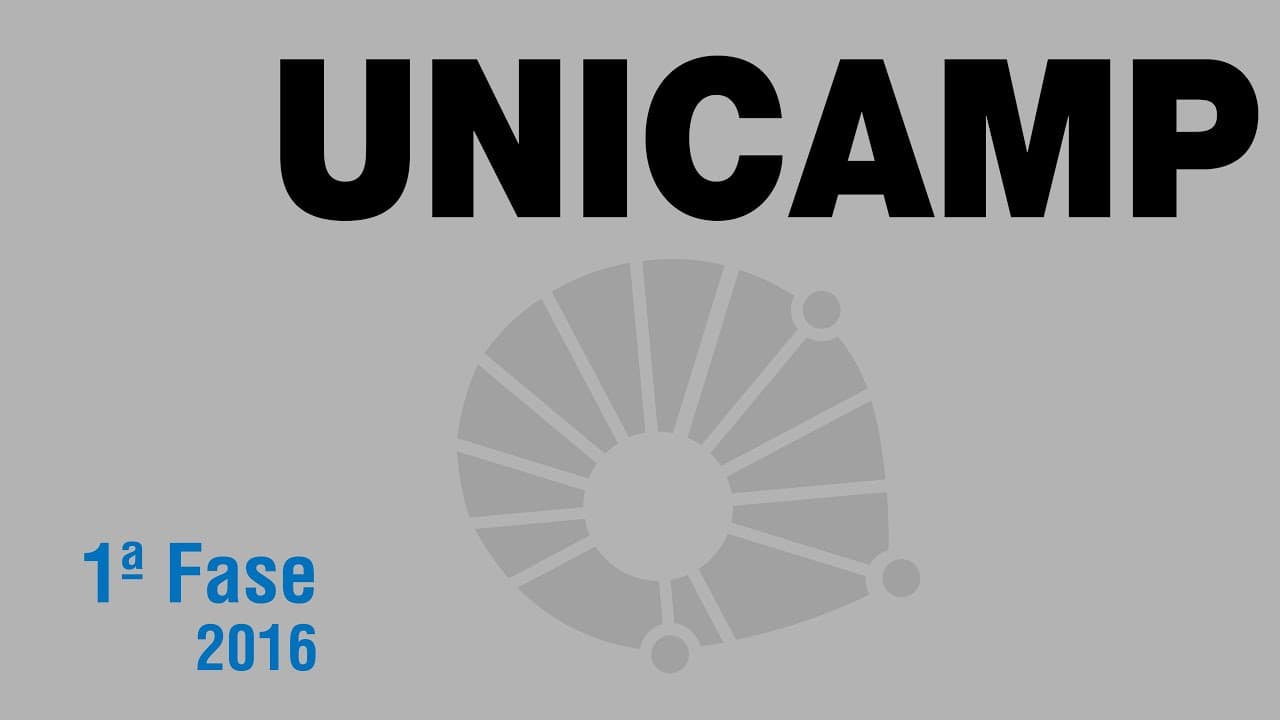 Thumbnail: Unicamp 2016 - 1ª Fase
