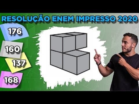 Thumbnail da aula: 🔵 Questão 176 - Caderno Azul | Geometria Espacial | MATEMÁTICA ENEM 2020