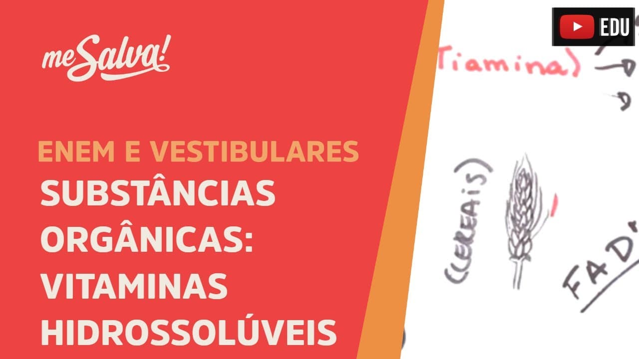 Thumbnail: Me Salva! CIT04 - Citologia - Substâncias orgânicas: Vitaminas Hidrossolúveis