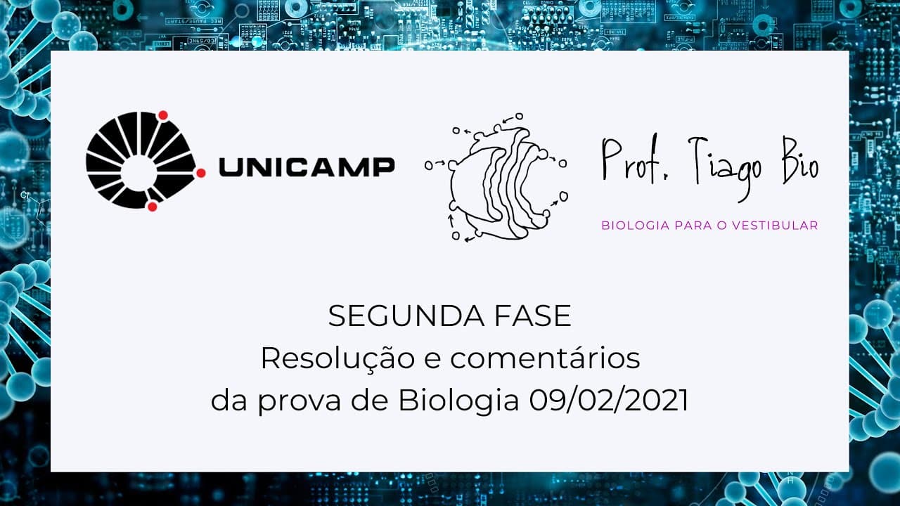 Thumbnail: Unicamp segunda fase Biologia 09/02/2021