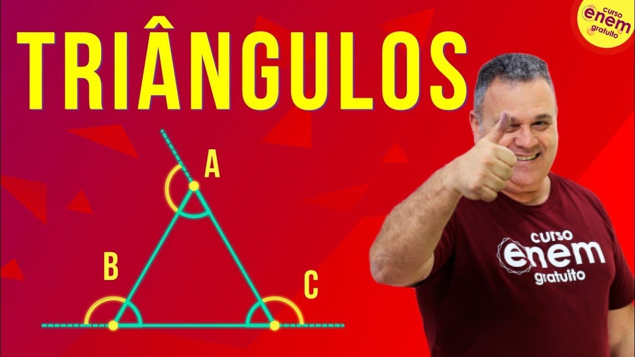 Thumbnail: TRIÂNGULOS - CLASSIFICAÇÃO E PROPRIEDADES| Matemática Enem. Professor Sérgio Sarkis