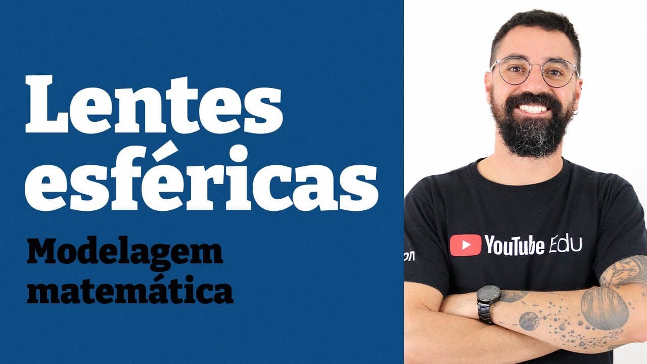 Thumbnail: Lentes esféricas [Modelagem matemática] - Aula 11 - Física Óptica | Prof. Henrique