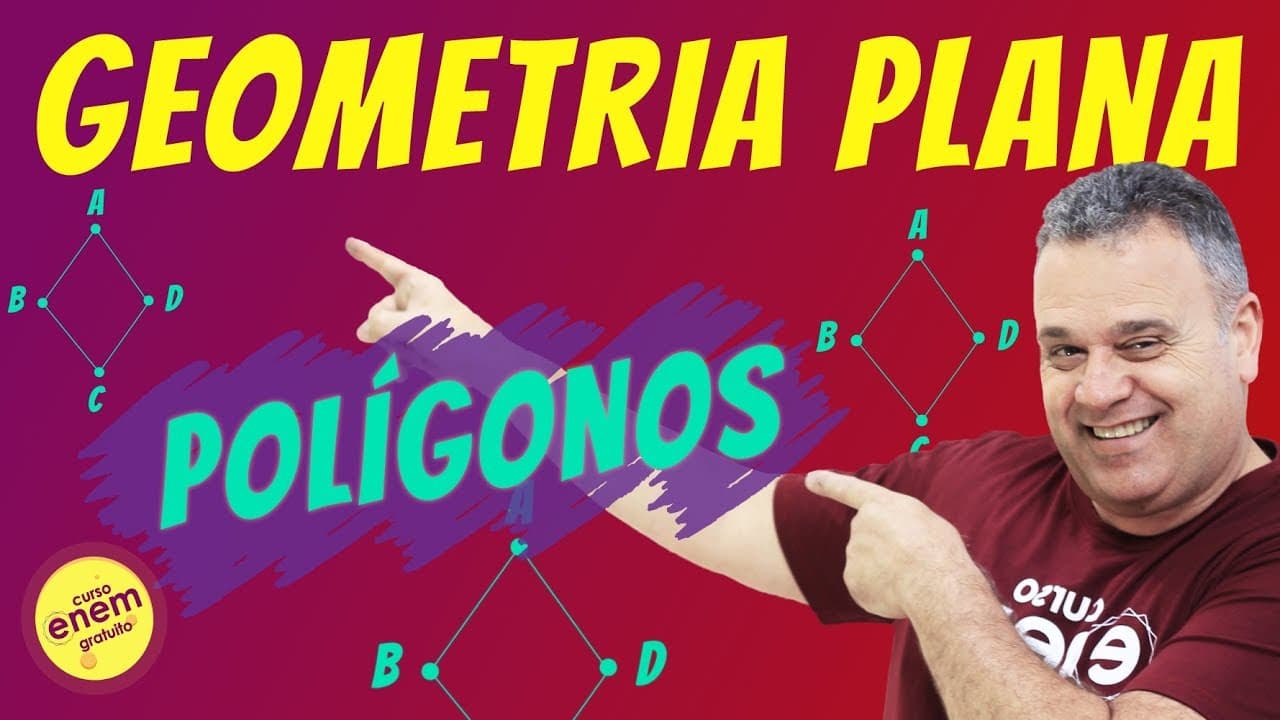 Thumbnail: GEOMETRIA PLANA: POLÍGONOS | Resumo de Matemática para o Enem