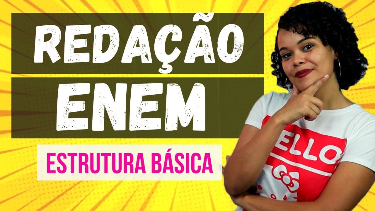Thumbnail: COMO ESCREVER UMA REDAÇÃO PERFEITA | Estrutura básica REDAÇÃO ENEM