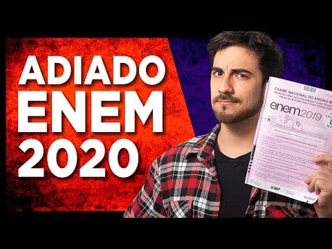 Thumbnail da aula: ENEM VAI SER ADIADO!! O que fazer agora?
