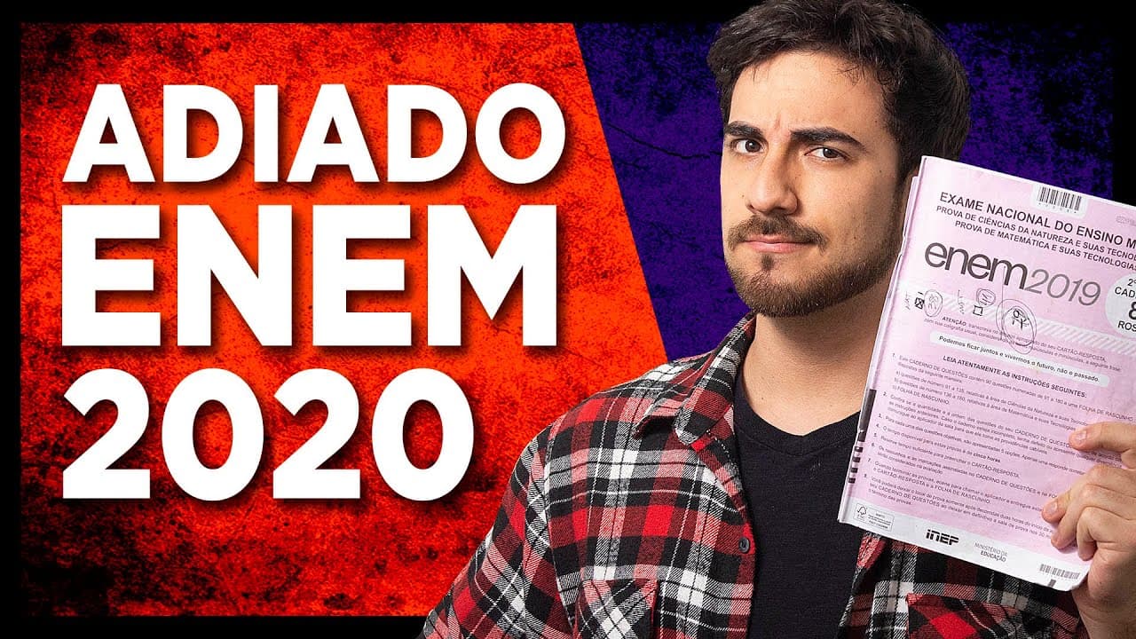 Thumbnail: ENEM VAI SER ADIADO!! O que fazer agora?