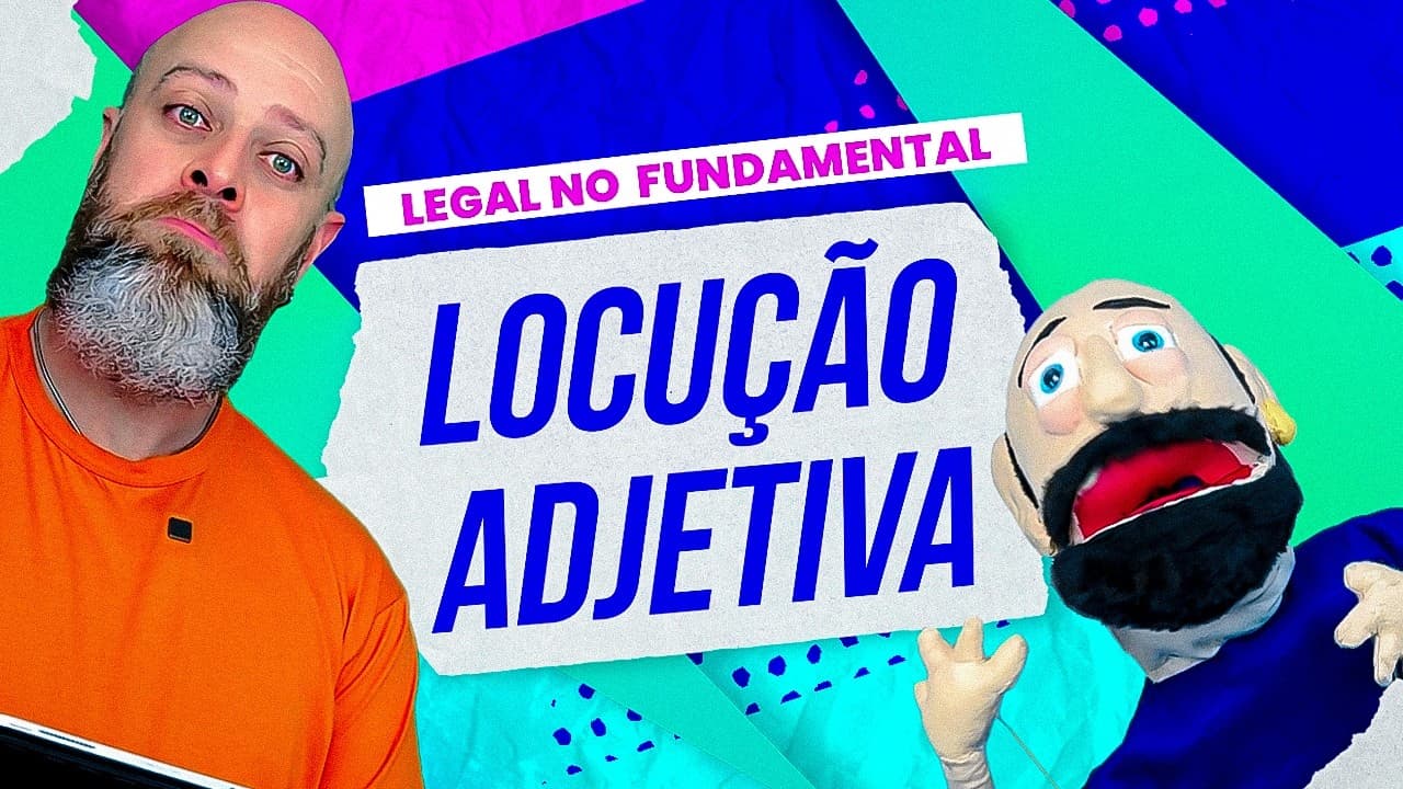 Thumbnail: O que é Locução Adjetiva? [Professor Noslen]
