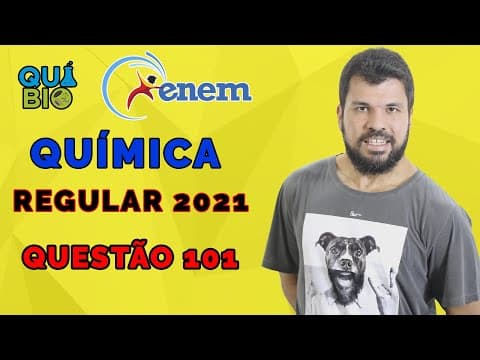 Thumbnail da aula: ENEM 2021 - A obtenção de etanol utilizando a cana-de-açúcar envolve a fermentação dos monossacaríde