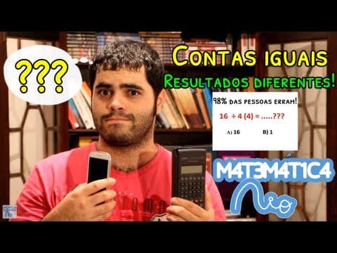 Thumbnail da aula: Contas Iguais com Resultados Diferentes em Duas Calculadoras | Matemática Rio