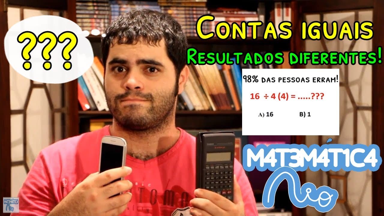 Thumbnail: Contas Iguais com Resultados Diferentes em Duas Calculadoras | Matemática Rio