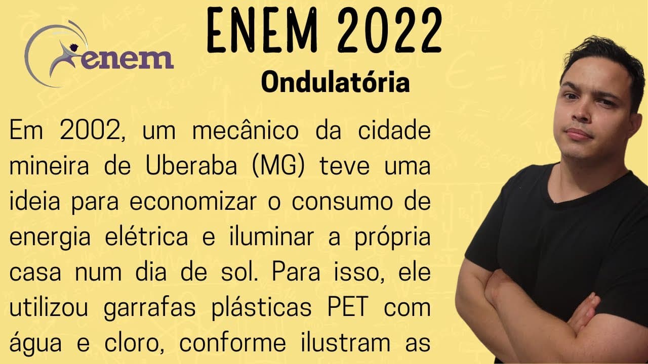 Thumbnail: ENEM 2022 - Em 2002, um mecânico da cidade mineira de Uberaba (MG) teve uma ideia para