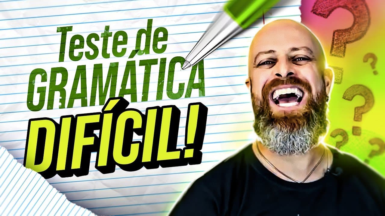 Thumbnail: Quantas QUESTÕES vocês ACERTAM? | Professor Noslen