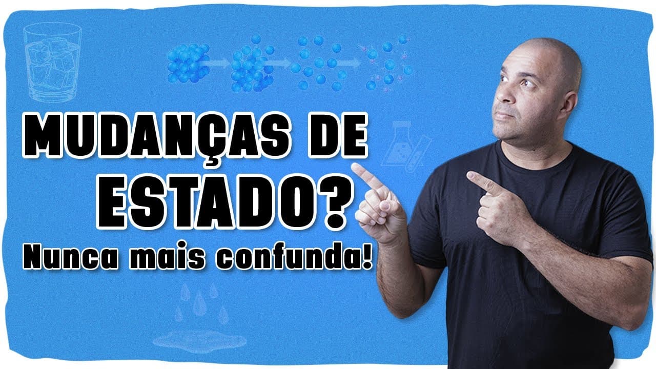 Thumbnail: đ„ ESTADOS FĂSICOS DA MATĂRIA e Mudanças de estado: SEM COMPLICAĂĂO!