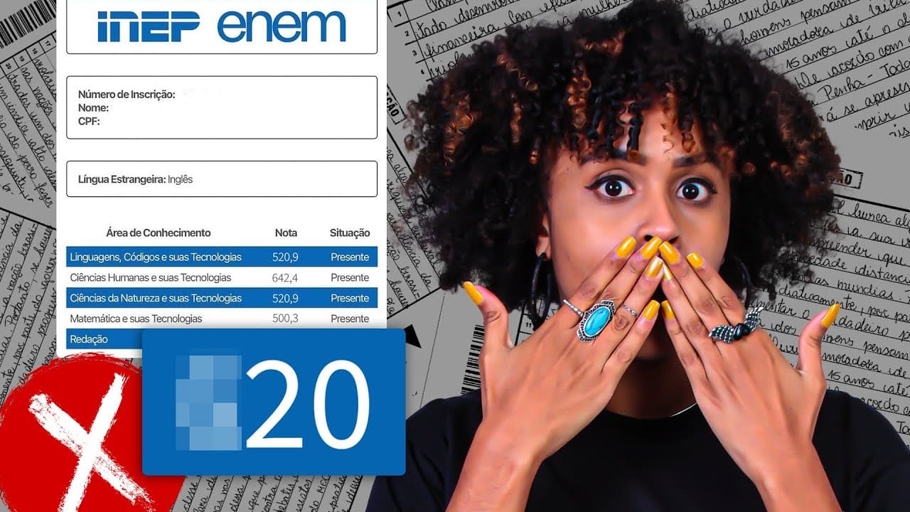 Thumbnail: Corrigindo uma Redação do Enem 2015 | Proenem