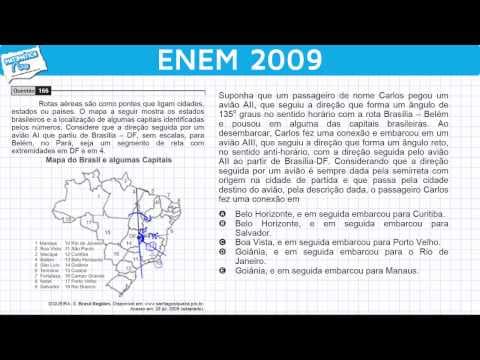 Thumbnail da aula: ENEM 2009 Matemática #31 - Ângulos para Determinar Rotas Aéreas